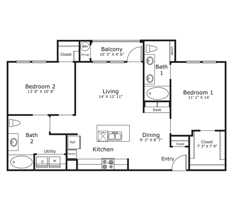 a floor plan of a home